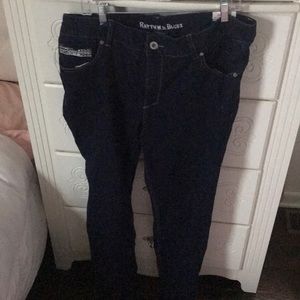 Denim skinny jeans